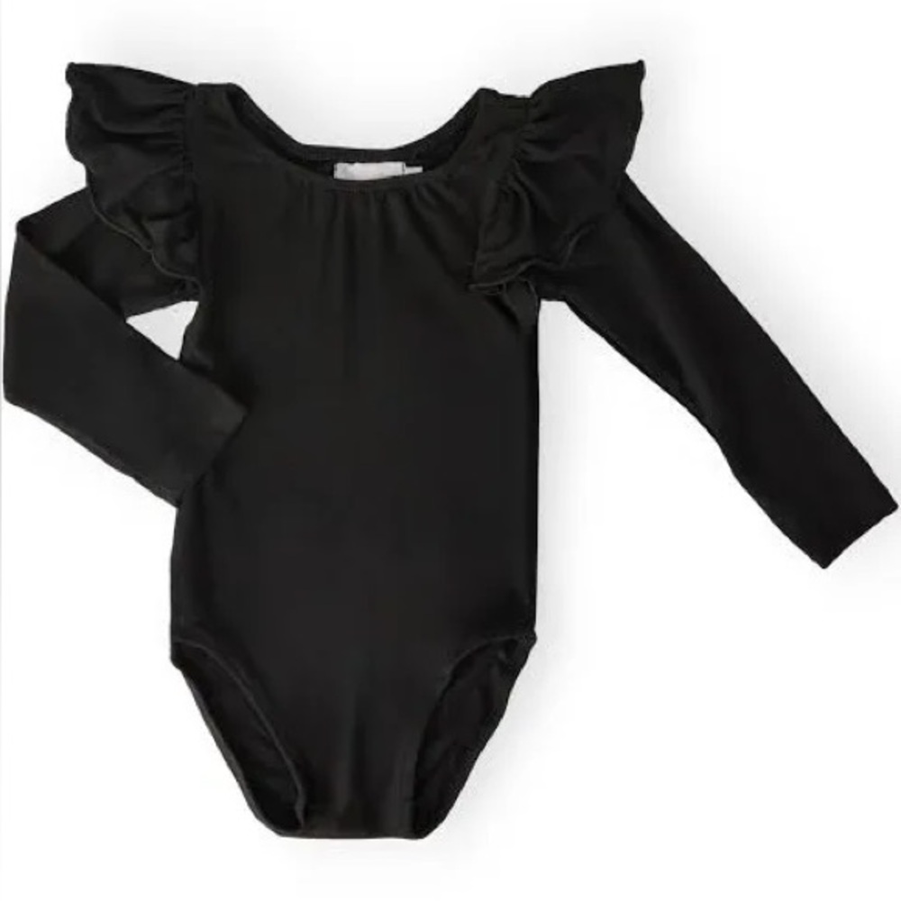 BLACK FLUTTER SLEEVE LEOTARD & Tutu